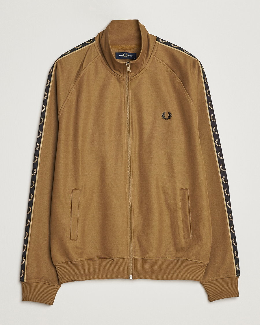 Herre | Trøjer | Fred Perry | Taped Track Jacket Shaded Stone