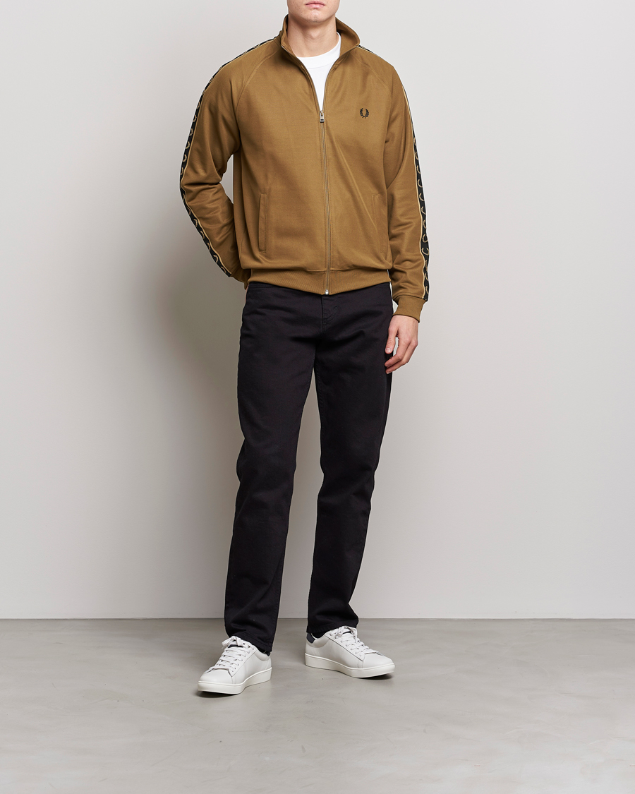 Herre | Trøjer | Fred Perry | Taped Track Jacket Shaded Stone