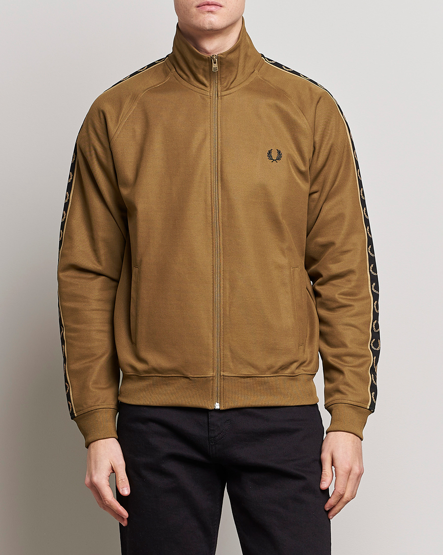 Herre | Trøjer | Fred Perry | Taped Track Jacket Shaded Stone