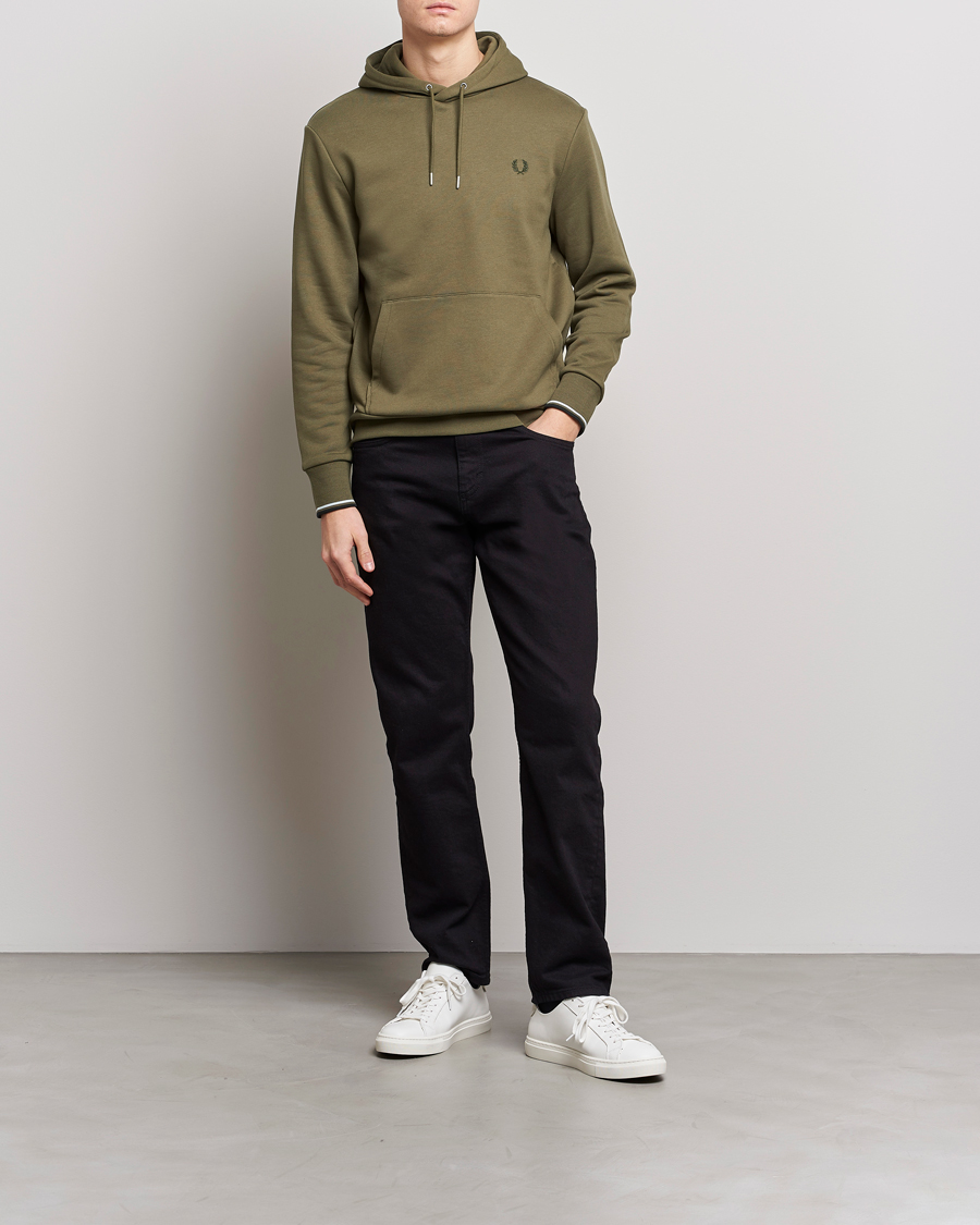 Herre | Trøjer | Fred Perry | Tipped Hooded Sweatshirt Unifrom Green