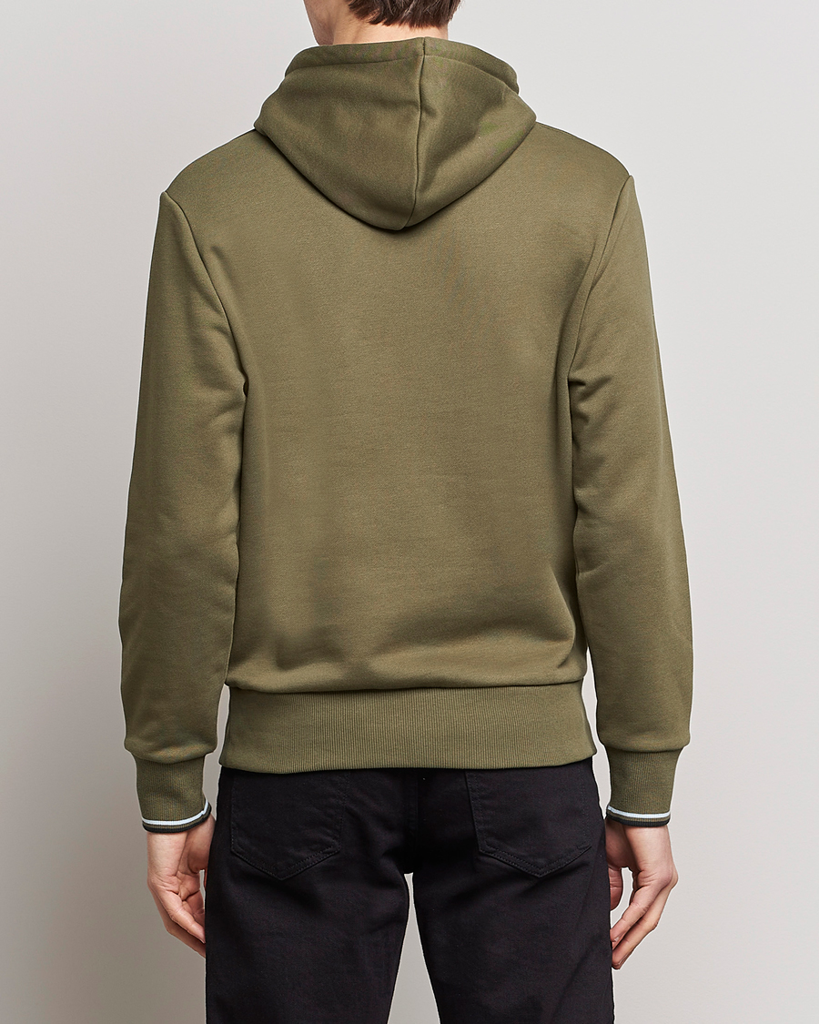 Herre | Trøjer | Fred Perry | Tipped Hooded Sweatshirt Unifrom Green