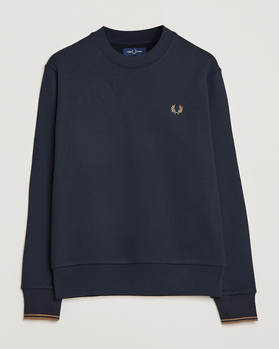 Herre | Trøjer | Fred Perry | Crew Neck Sweatshirt Navy