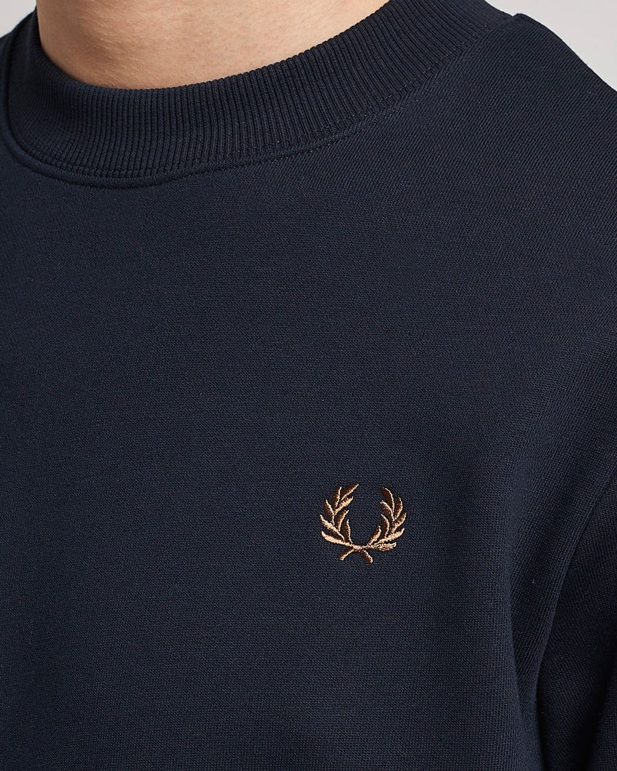 Herre | Trøjer | Fred Perry | Crew Neck Sweatshirt Navy
