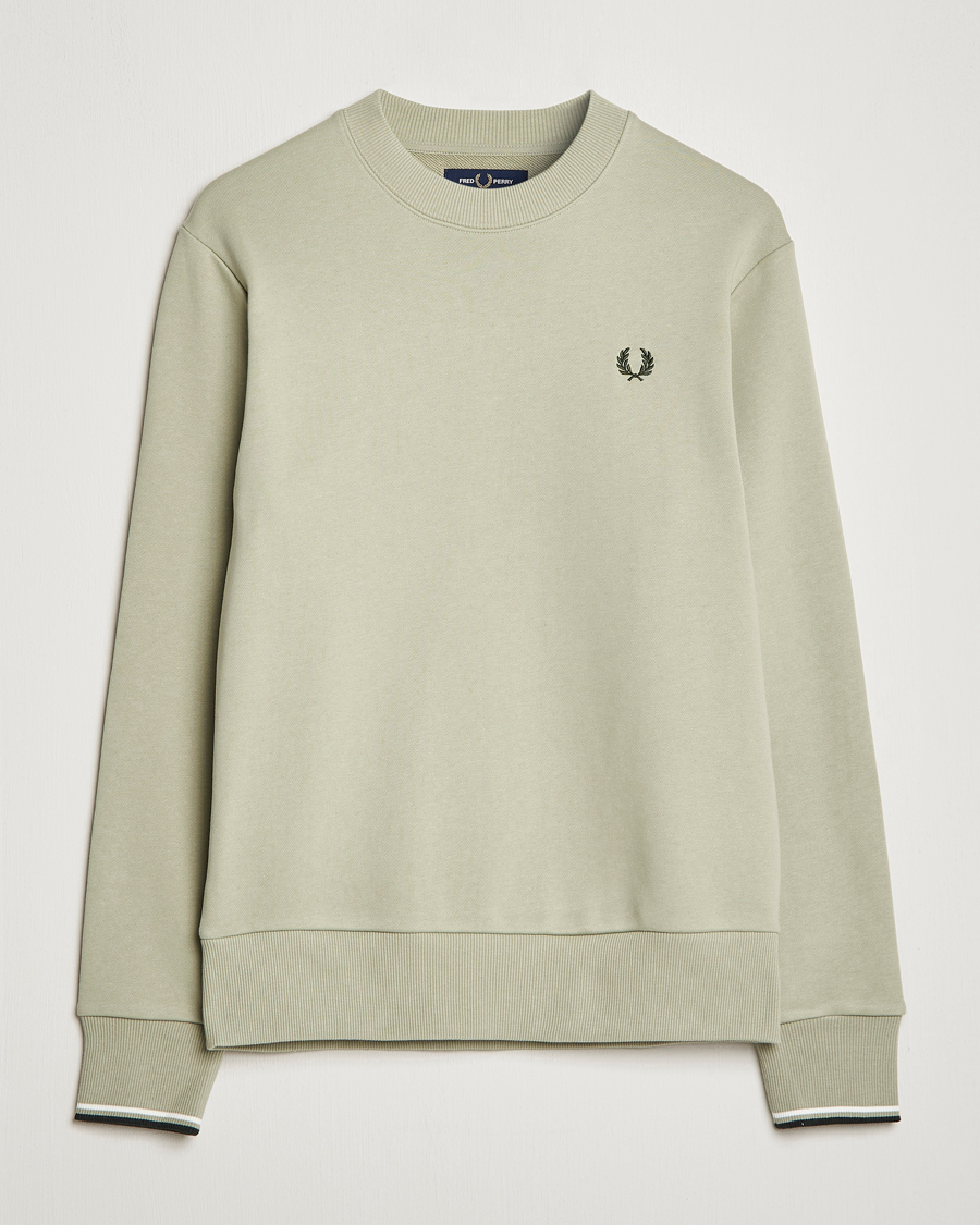 Herre | Trøjer | Fred Perry | Crew Neck Sweatshirt Sea Gras