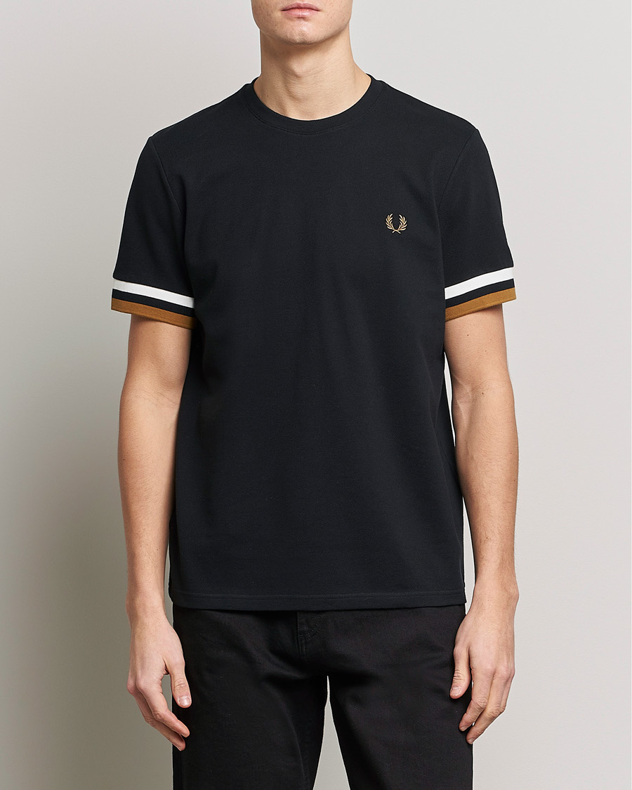 Herre |  | Fred Perry | Boled Tipped Pique T-Shirt Black