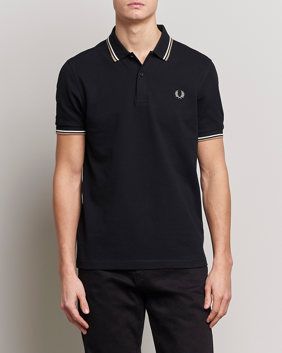 Herre | Polotrøjer | Fred Perry | Twin Tipped Polo Shirt Black