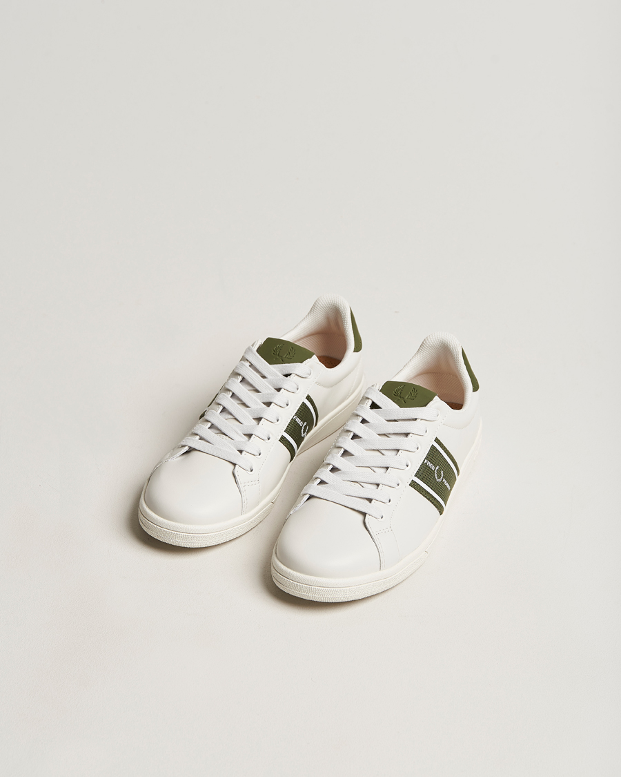 Herre | | Fred Perry | Graphic Mesh Sneaker Porcelain