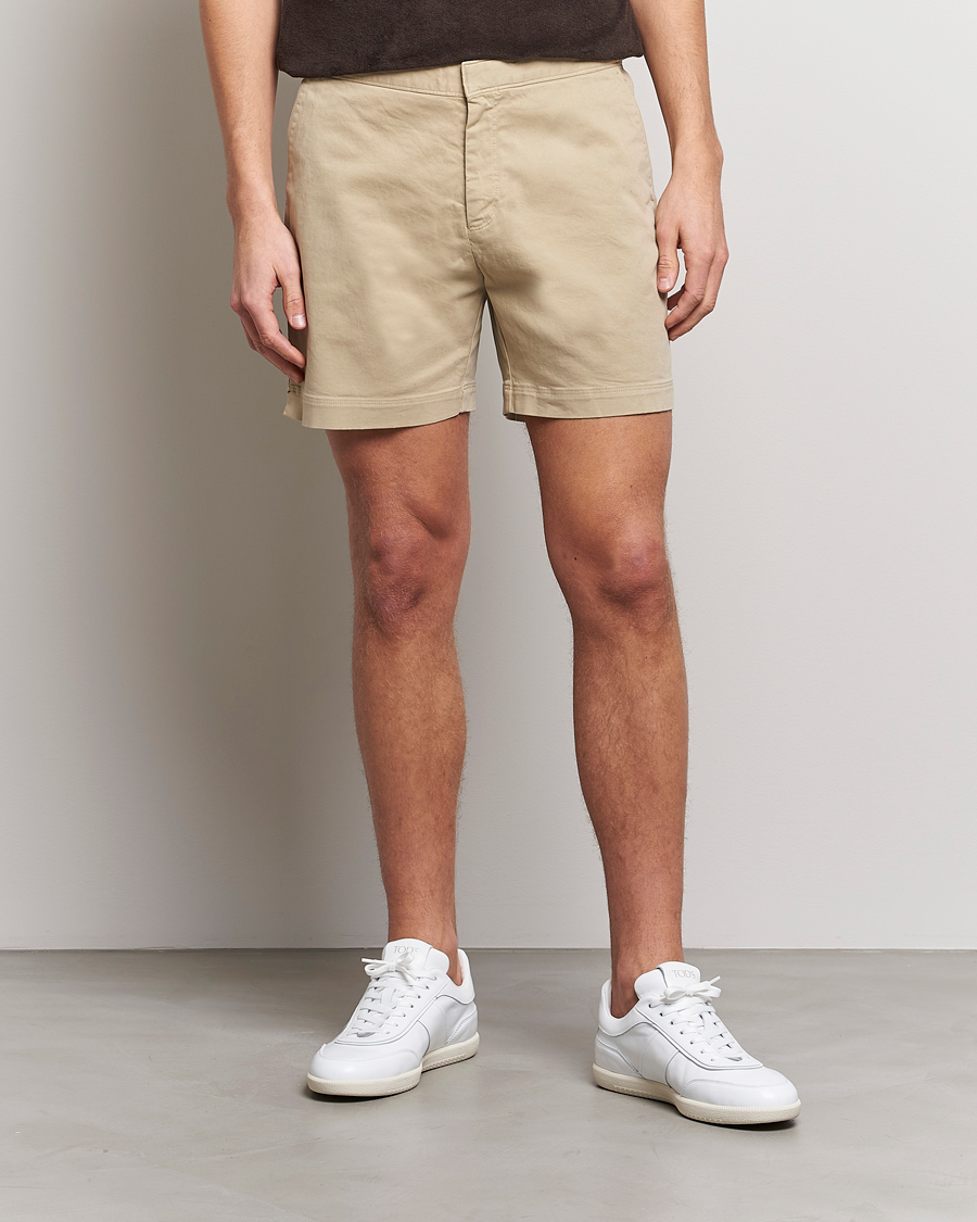 Herre | Chino shorts | Orlebar Brown | Bulldog Cotton Stretch Twill Shorts Sand Dune