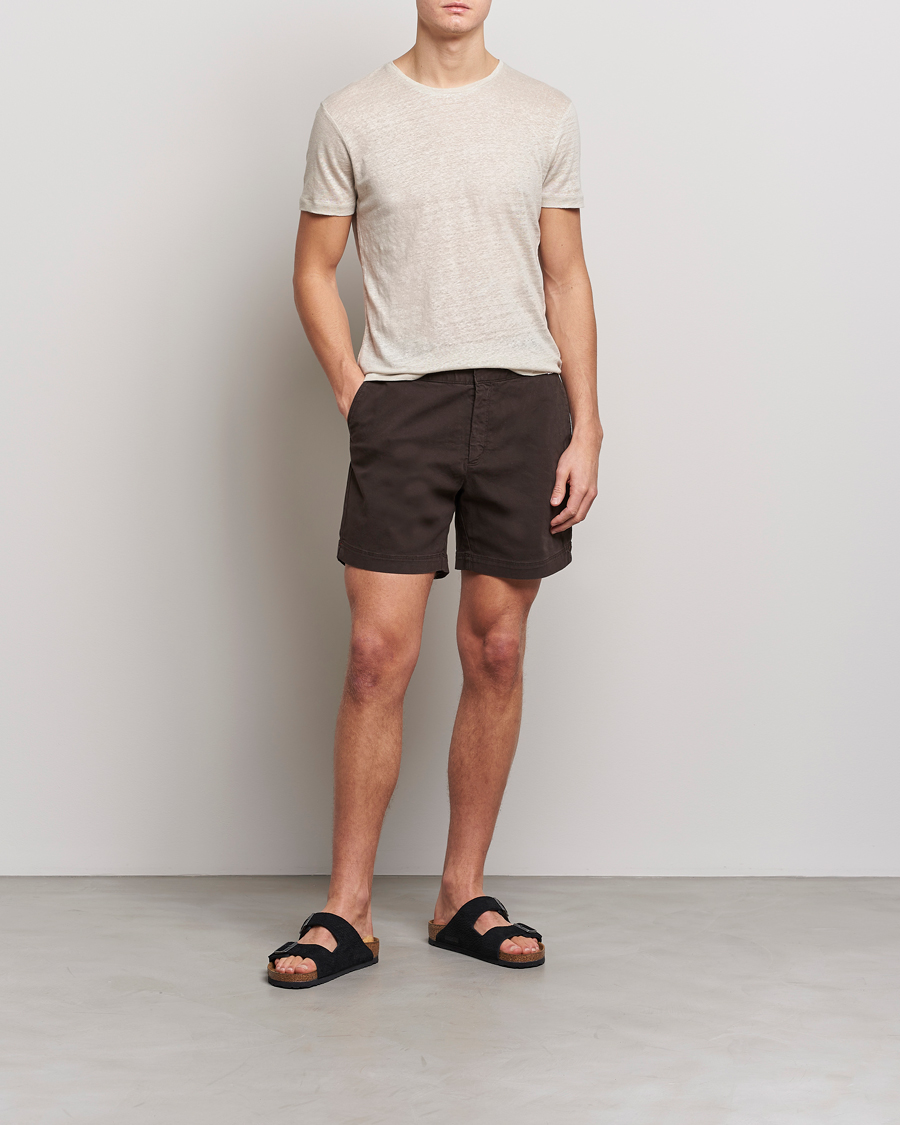 Herre | Shorts | Orlebar Brown | Bulldog Cotton Stretch Twill Shorts Truffle