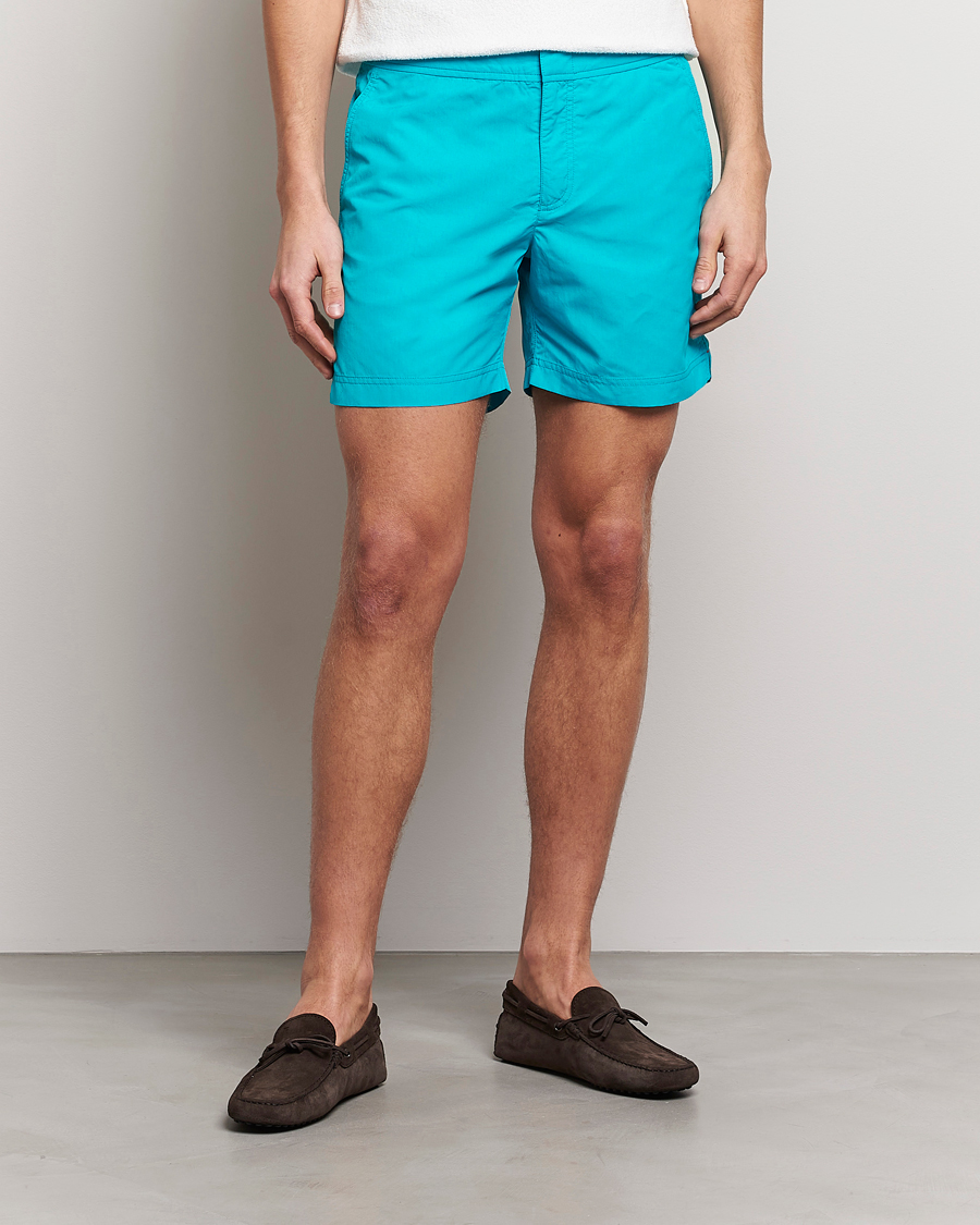 Herre | Badebukser | Orlebar Brown | Bulldog II Medium Length Swim Shorts Crystal Sea