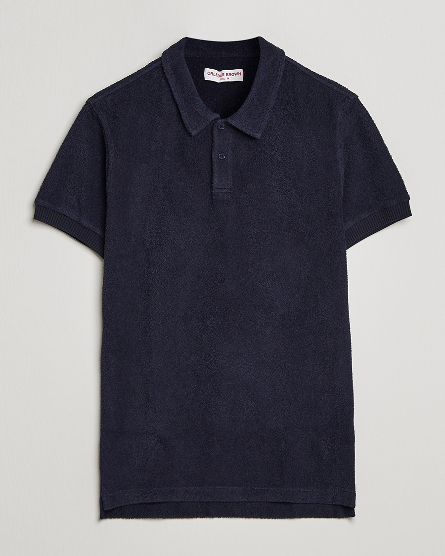 Herre | Polotrøjer | Orlebar Brown | Lorenzo Cotton Terry Polo Night Iris