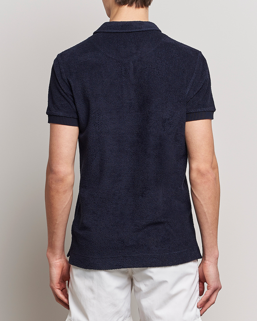 Herre | Polotrøjer | Orlebar Brown | Lorenzo Cotton Terry Polo Night Iris