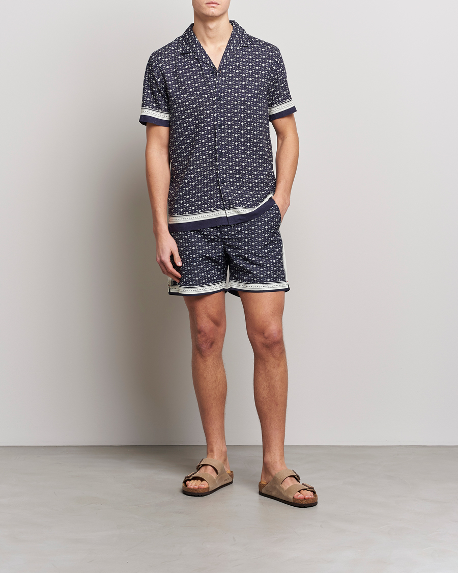 Herre | Badebukser | Orlebar Brown | Bulldog Bandana Recycled Swimshorts Dark Sapphire