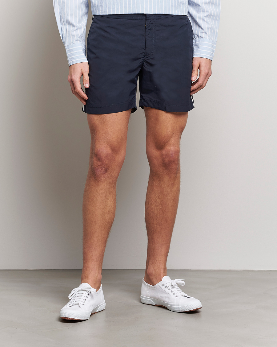 Herre | Badebukser | Orlebar Brown | Bulldog Tape Insert Swimshorts Night Iris