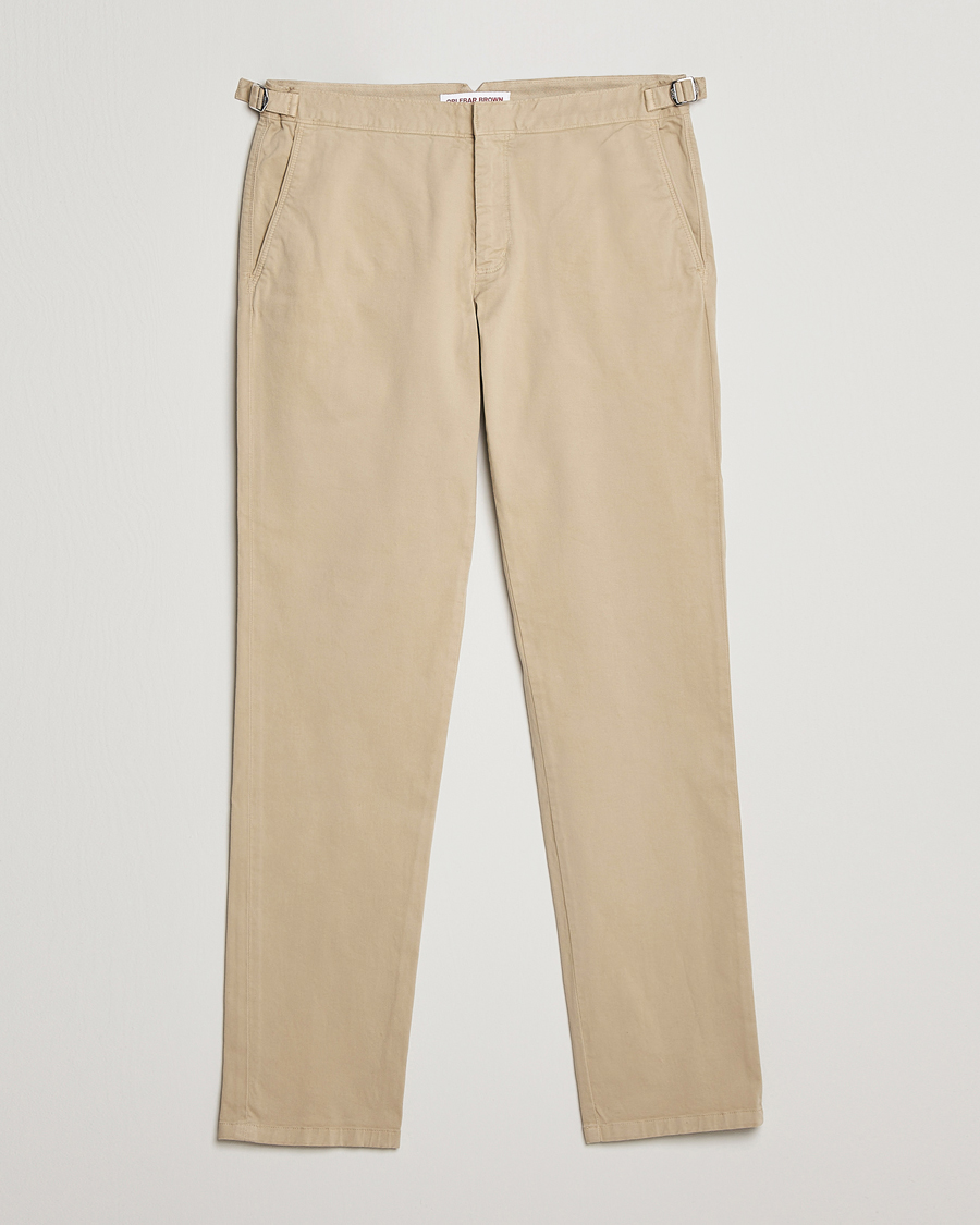 Herre | Bukser | Orlebar Brown | Fallon Stretch Cotton Chinos Sand Dune