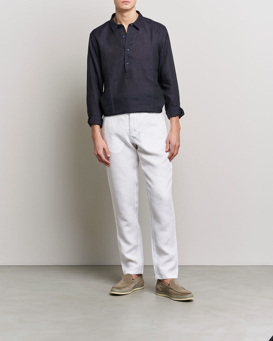 Herre | Bukser | Orlebar Brown | Griffon Linen Trousers White