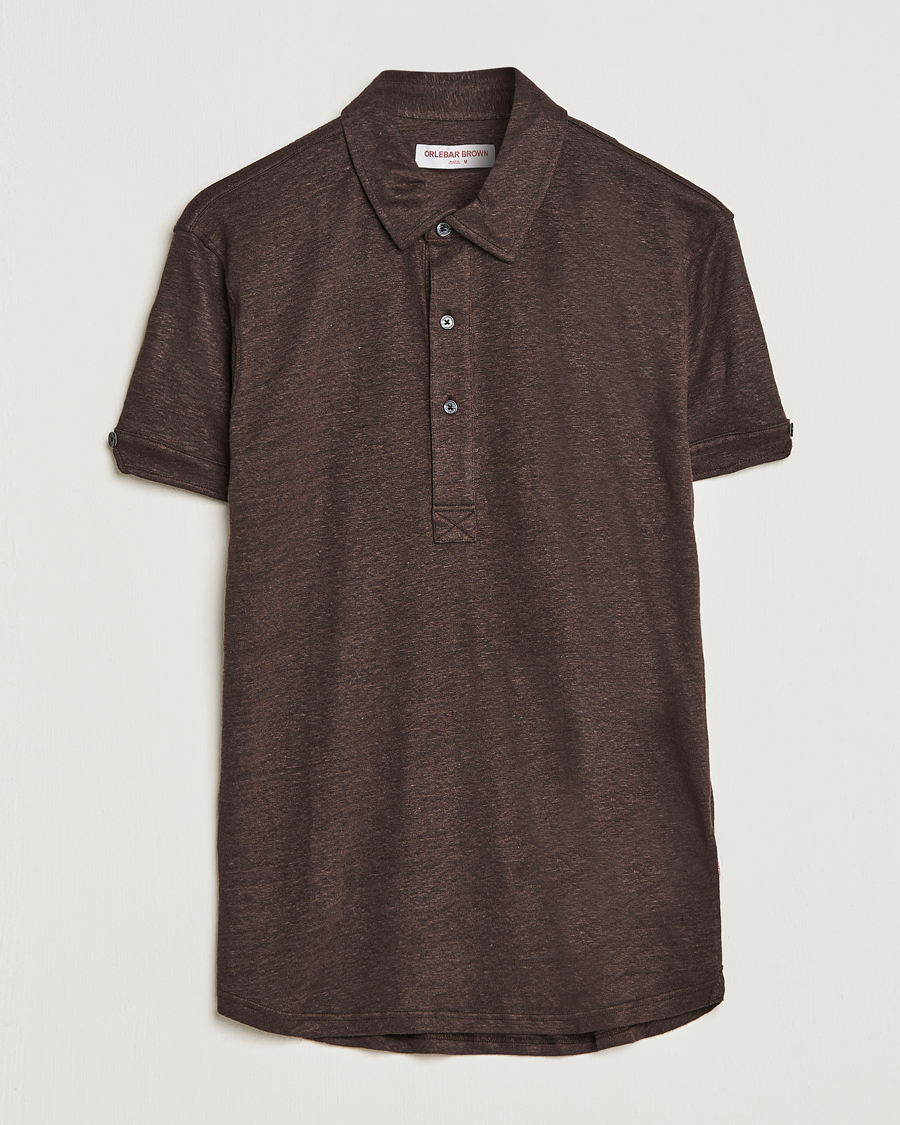 Herre | Polotrøjer | Orlebar Brown | Sebastian Linen Polo Truffle