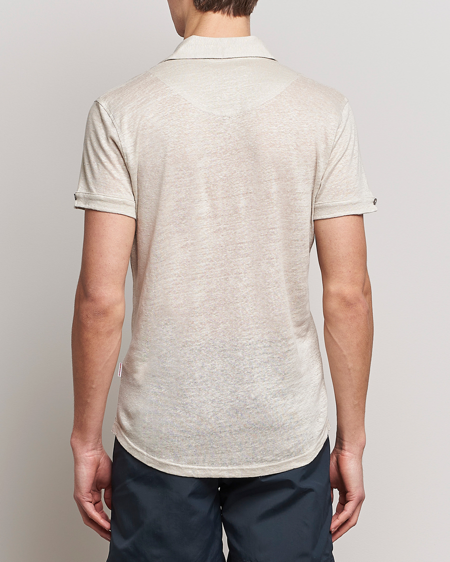 Herre | Polotrøjer | Orlebar Brown | Sebastian Linen Polo Pebble