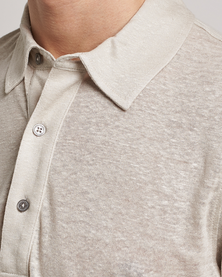 Herre | Polotrøjer | Orlebar Brown | Sebastian Linen Polo Pebble