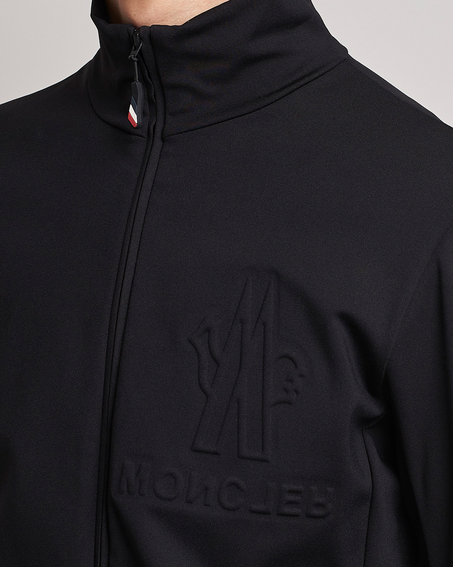 Herre | Trøjer | Moncler Grenoble | Embossed Full Zip Cardigan Black