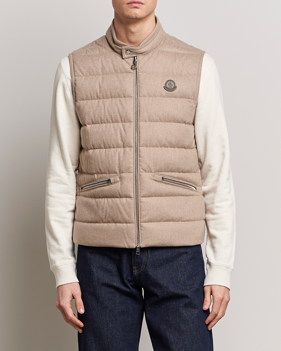 Herre | Veste | Moncler | Gallienne Flannel Vest Light Grey