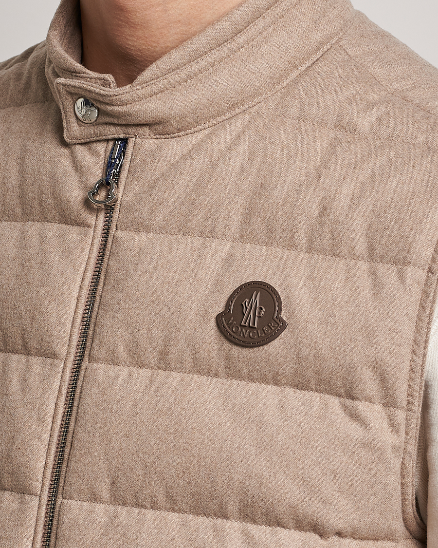 Herre | Veste | Moncler | Gallienne Flannel Vest Light Grey