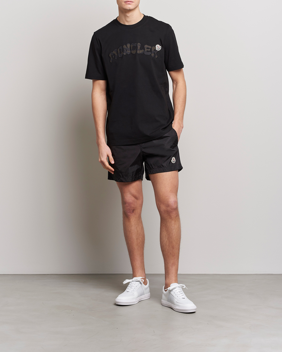Herre | Badebukser | Moncler | Nylon Swim Trunks Black