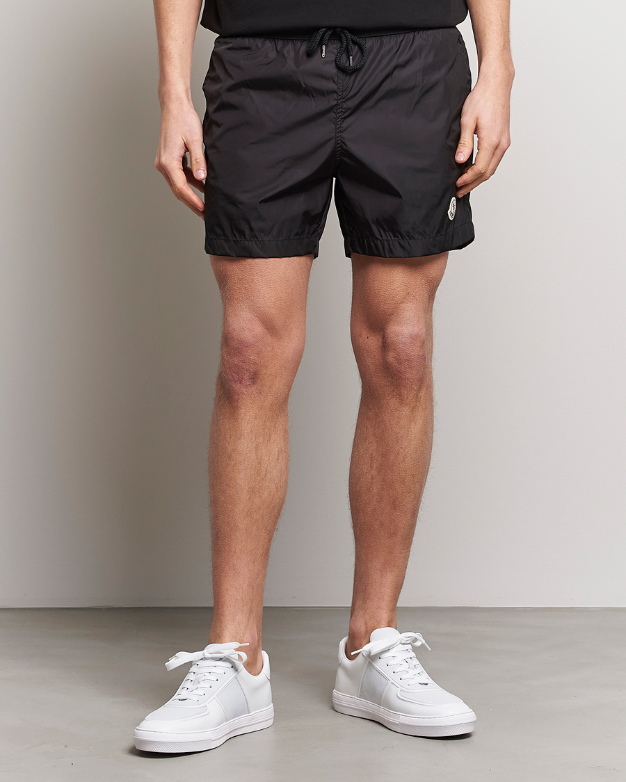 Herre | Badebukser | Moncler | Nylon Swim Trunks Black