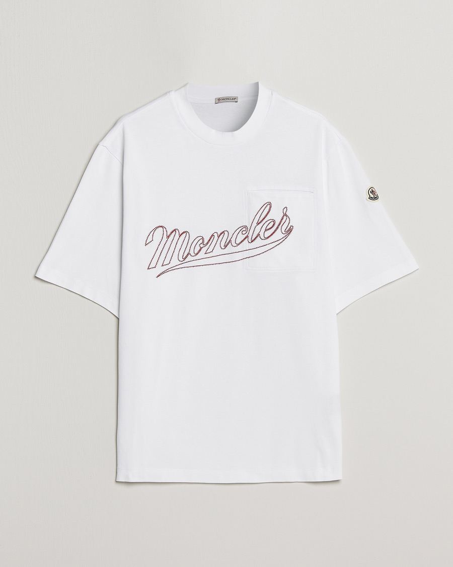 Herre | T-Shirts | Moncler | Signature T-Shirt White