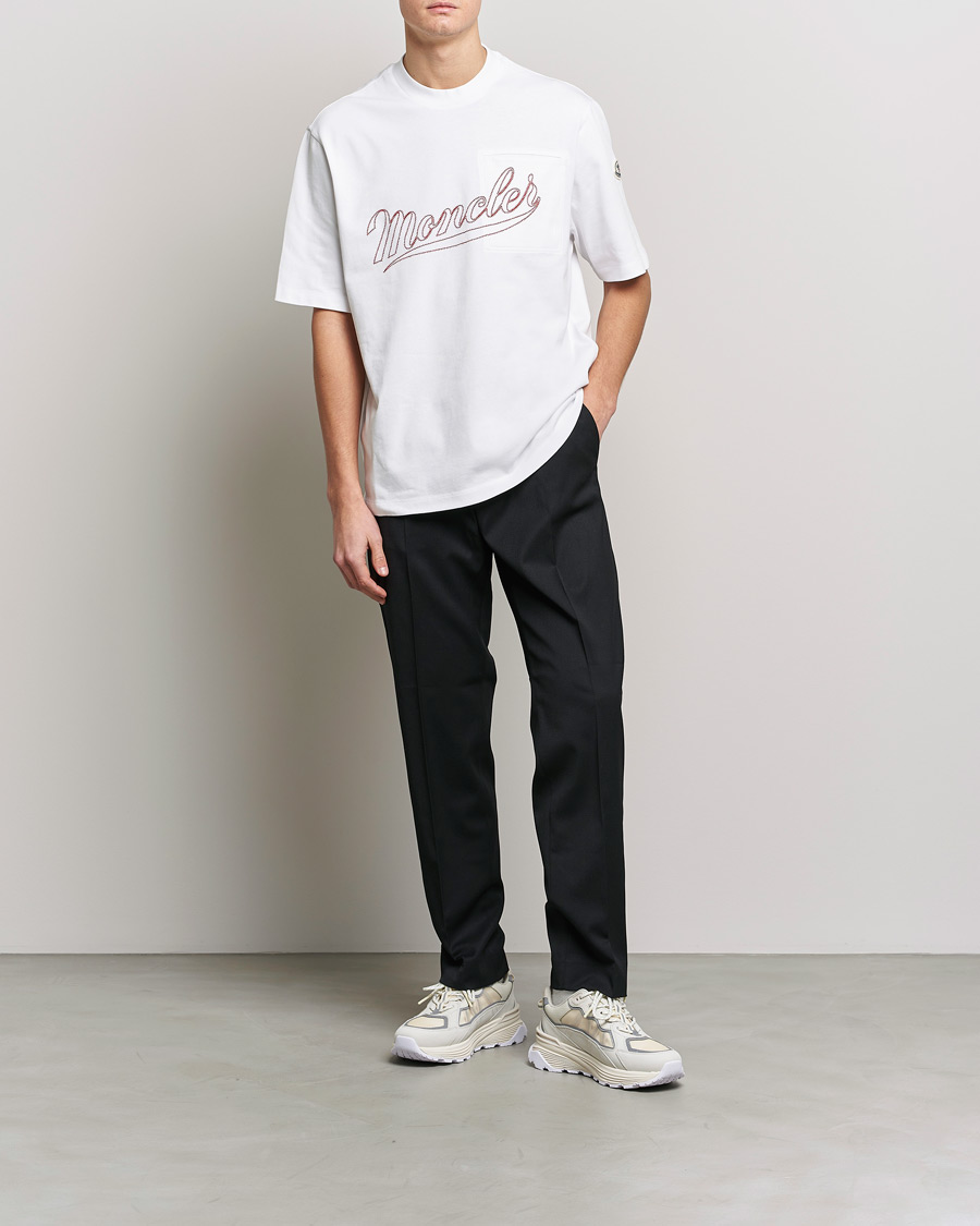 Herre | T-Shirts | Moncler | Signature T-Shirt White