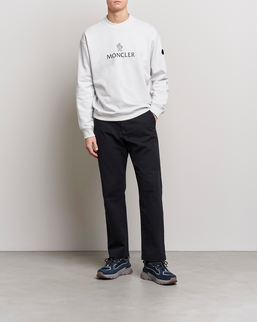 Herre | Trøjer | Moncler | Lettering Logo Sweatshirt White