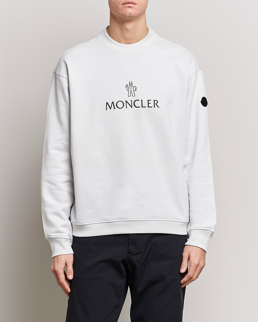 Herre | Trøjer | Moncler | Lettering Logo Sweatshirt White