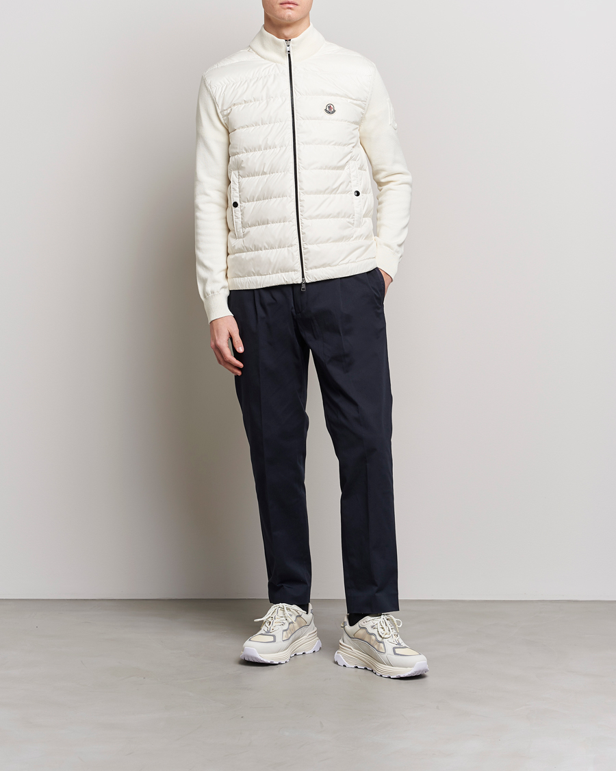 Moncler white cardigan top