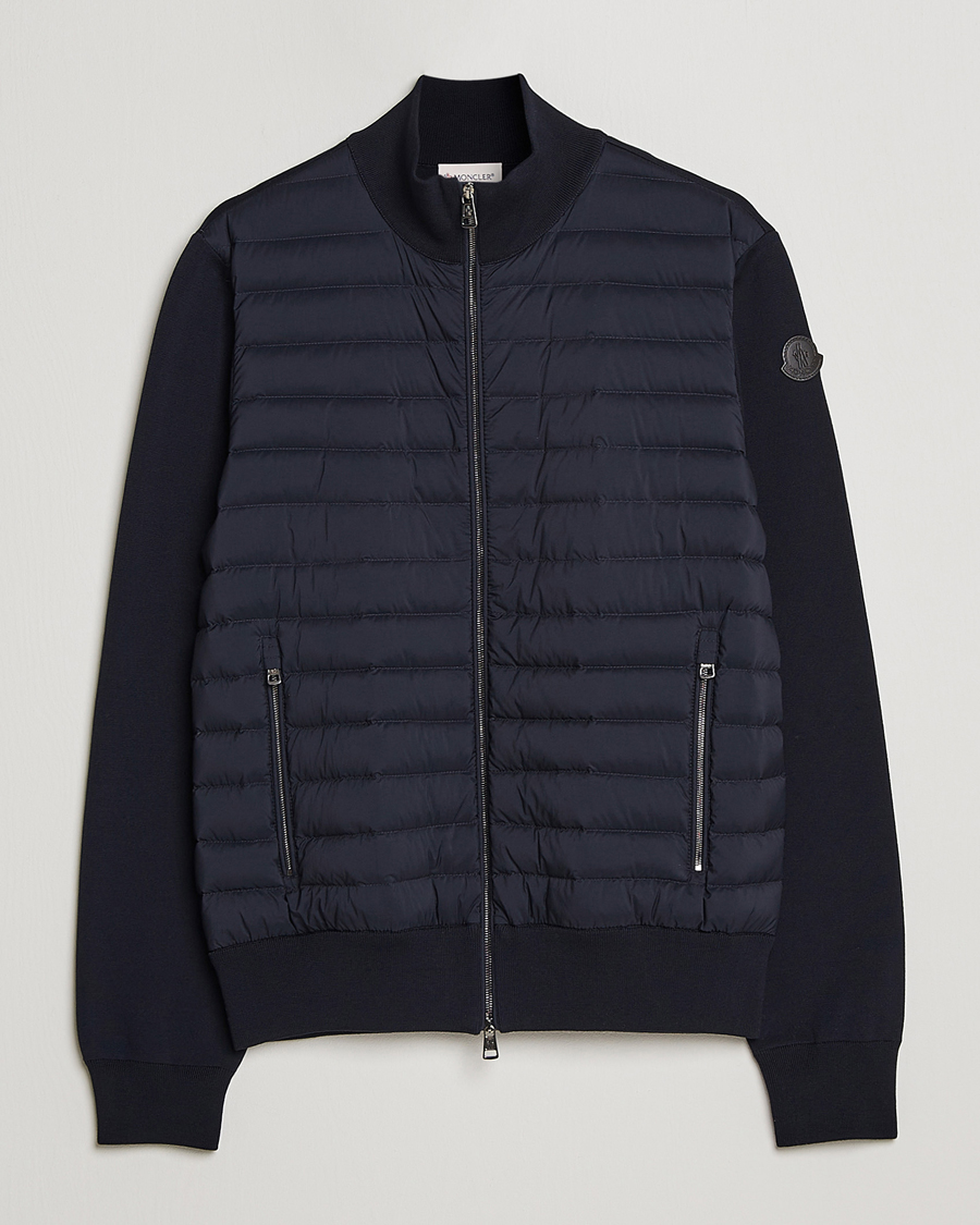 Herre | Trøjer | Moncler | Hybrid Zip Cardigan Navy