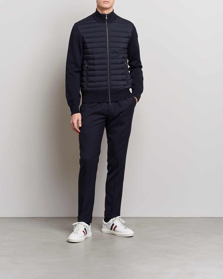 Herre | Trøjer | Moncler | Hybrid Zip Cardigan Navy