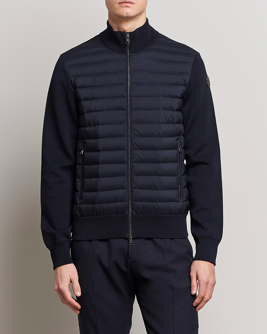 Herre | Trøjer | Moncler | Hybrid Zip Cardigan Navy