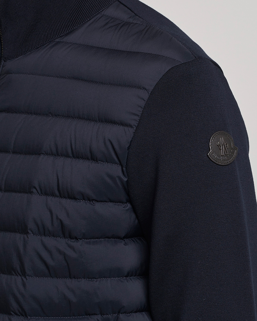 Herre | Trøjer | Moncler | Hybrid Zip Cardigan Navy