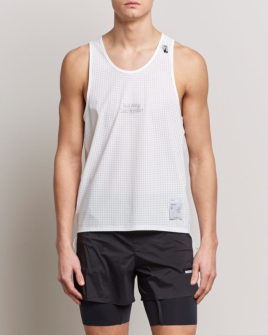 Herre | T-Shirts | Satisfy | Space-O Singlet White