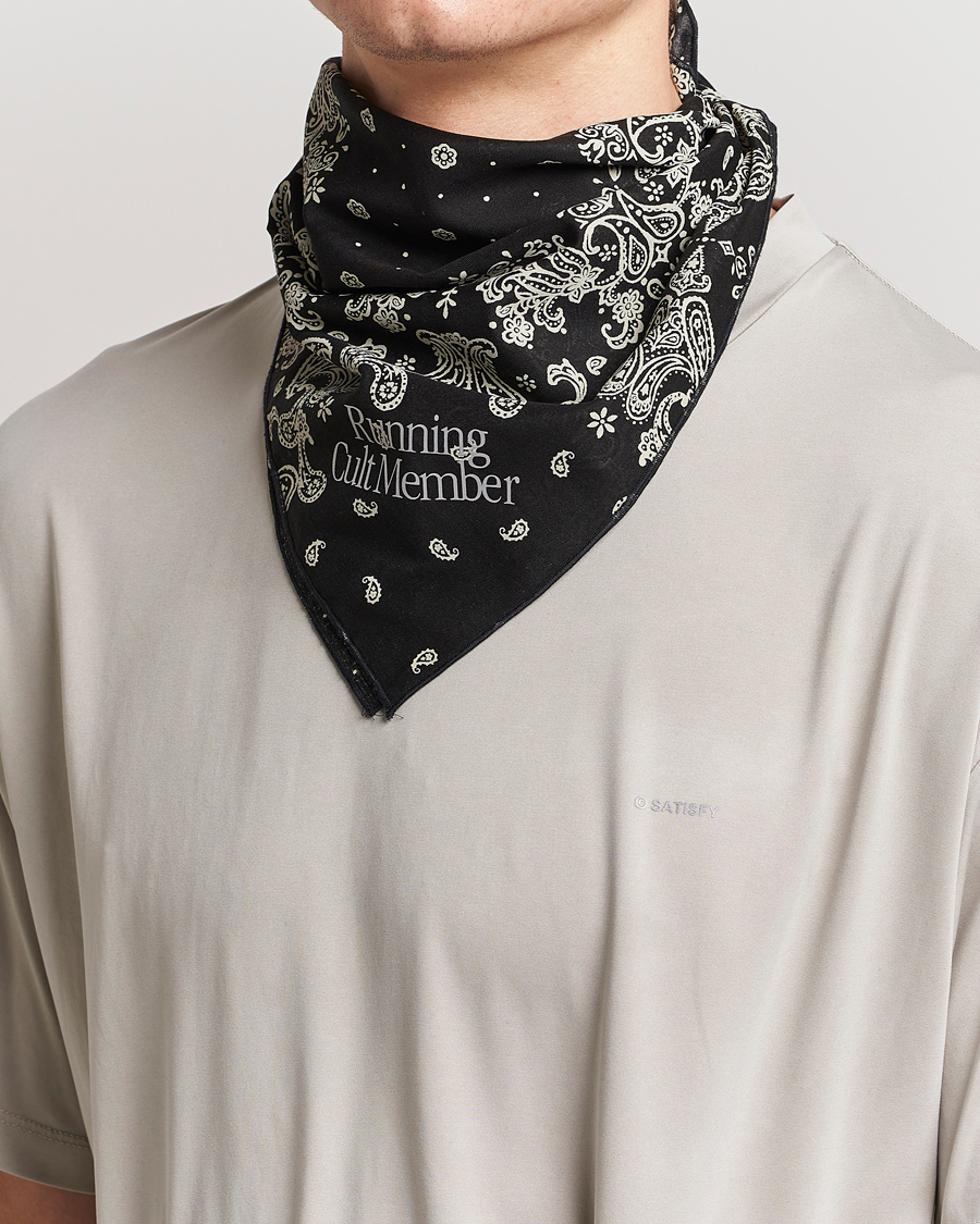 Herre | Lommeklude | Satisfy | Japanese Cotton Bandana Black