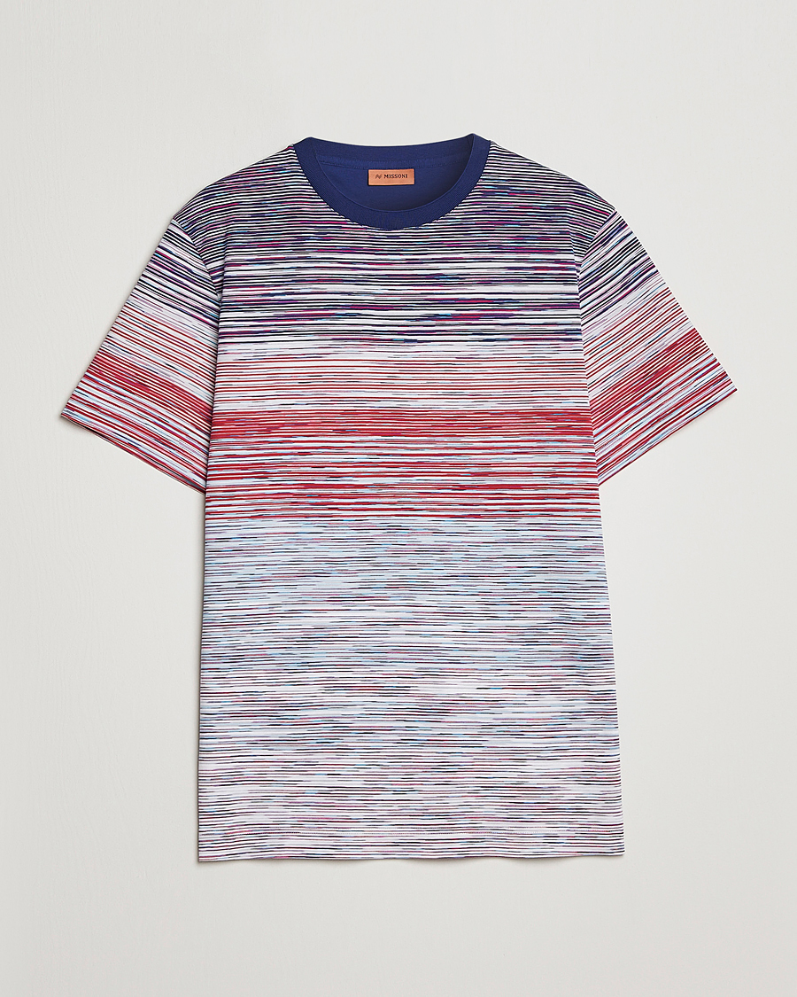 Herre | T-Shirts | Missoni | Space Dye T-Shirt Violet/Light Blue