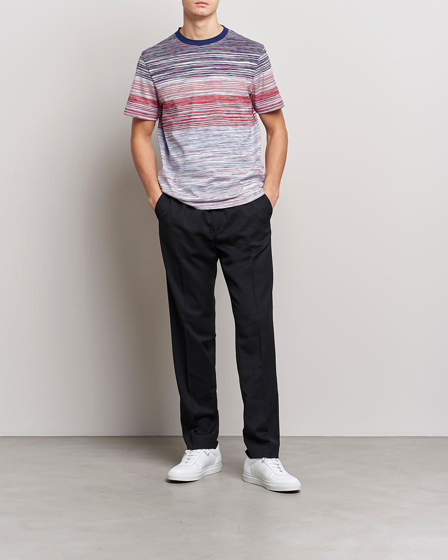 Herre | T-Shirts | Missoni | Space Dye T-Shirt Violet/Light Blue