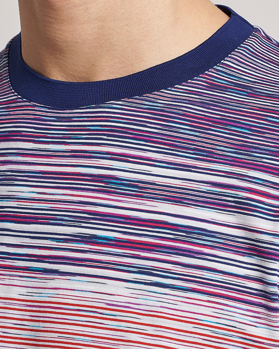 Herre | T-Shirts | Missoni | Space Dye T-Shirt Violet/Light Blue