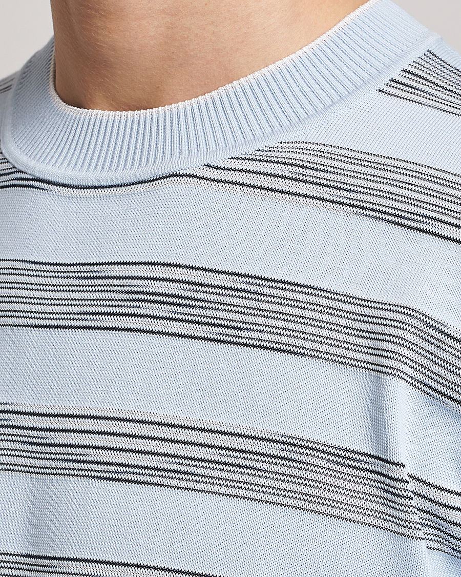 Herre | T-Shirts | Missoni | Knitted Space Dye T-Shirt Light Blue