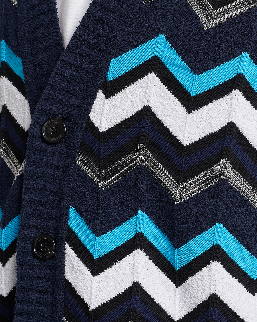 Herre | Trøjer | Missoni | Maxi Cardigan Navy/White