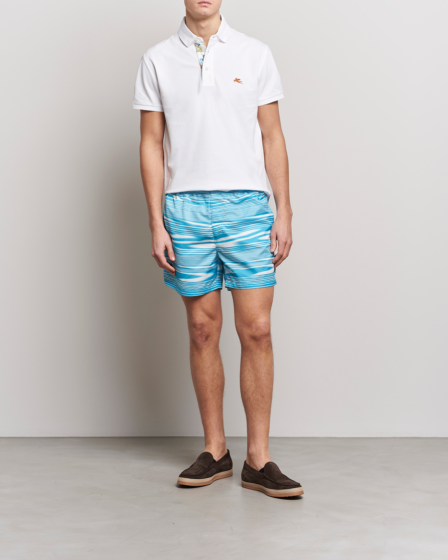 Herre | Badebukser | Missoni | Space Dye Swim Trunks Light Blue