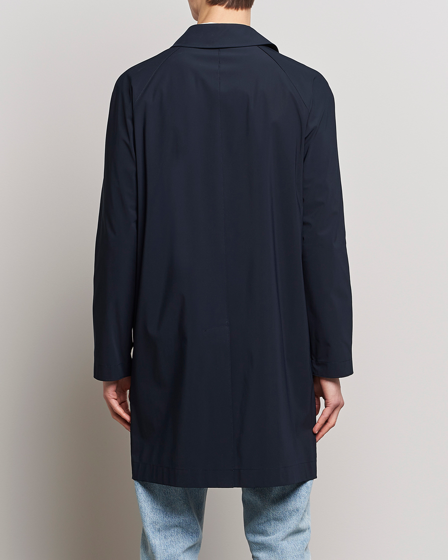 Herre | Jakker | Harris Wharf London | Light Technic Balmacaan Coat Dark Blue