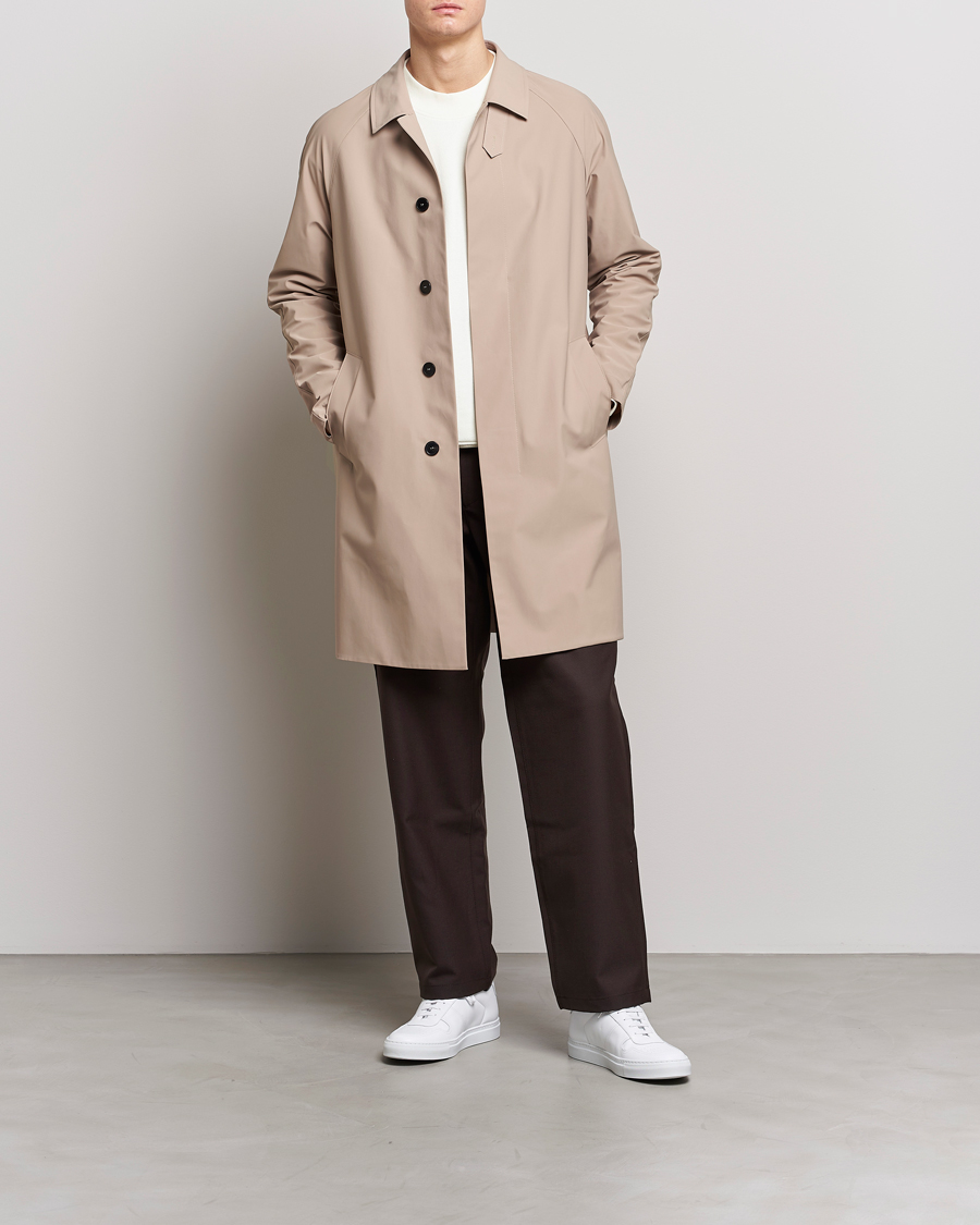 Herre | Jakker | Harris Wharf London | Light Technic Balmacaan Coat Camel