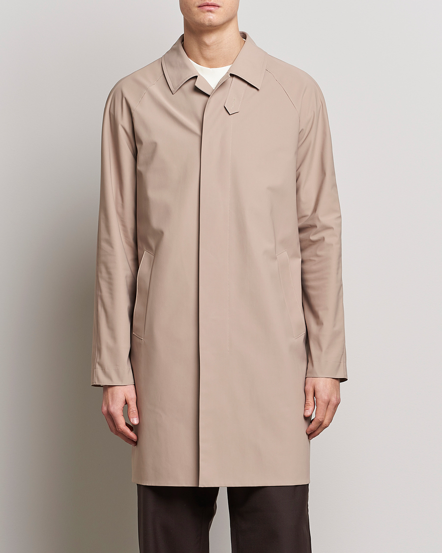 Herre | Frakker | Harris Wharf London | Light Technic Balmacaan Coat Camel
