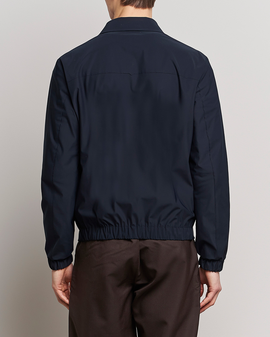 Herre | Jakker | Harris Wharf London | Light Technic Golf Jacket Dark Blue