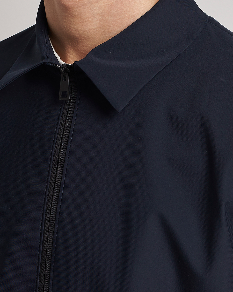 Herre | Jakker | Harris Wharf London | Light Technic Golf Jacket Dark Blue